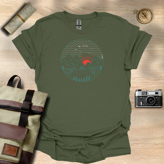 Silent Sunrise Escape t - shirt