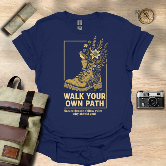 Walk Your Own Path – Wildflower Boot t - shirt