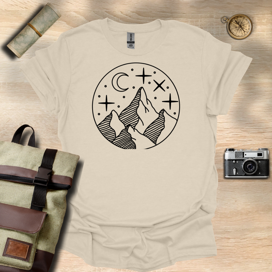 Moonlit Peaks t - shirt