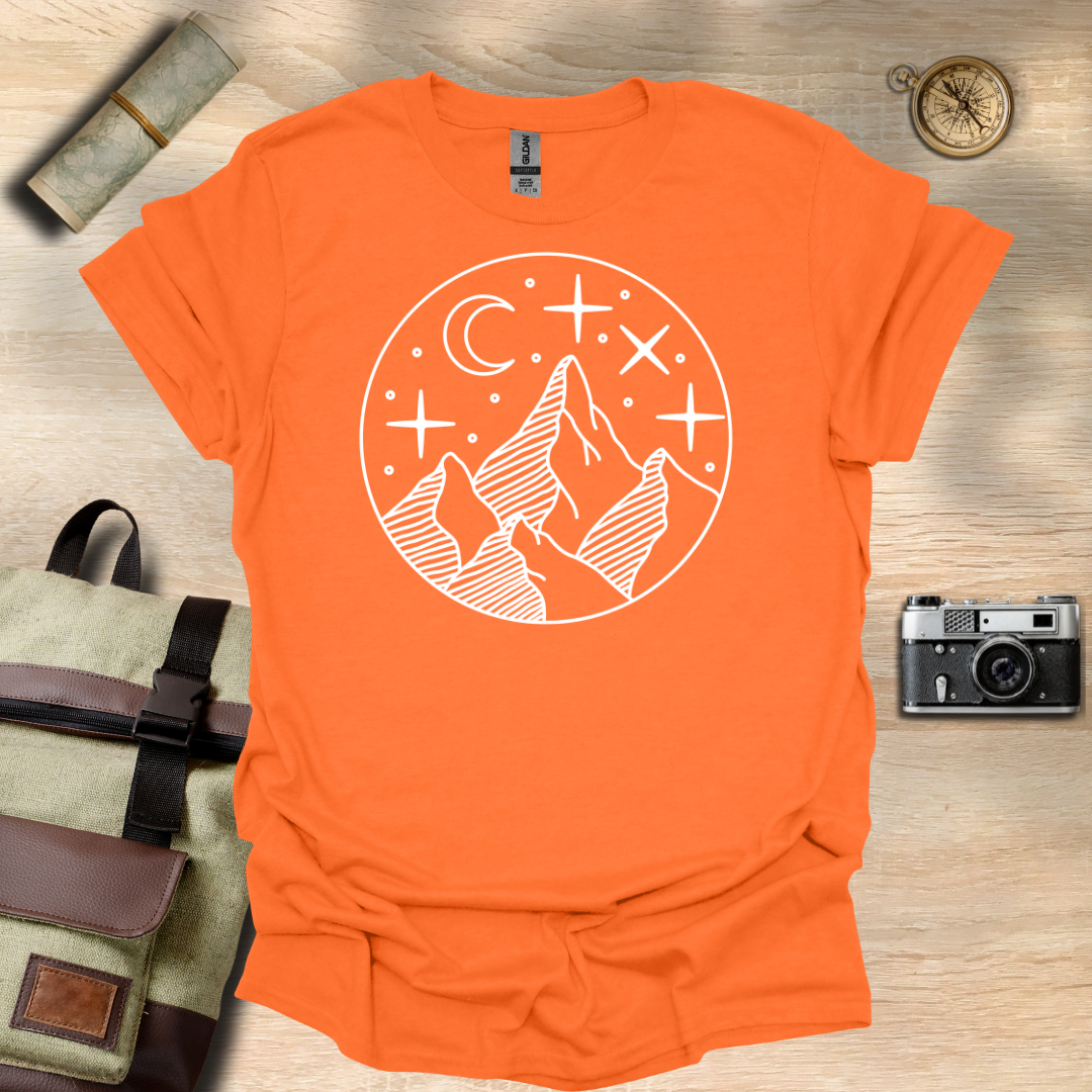 Moonlit Peaks t - shirt