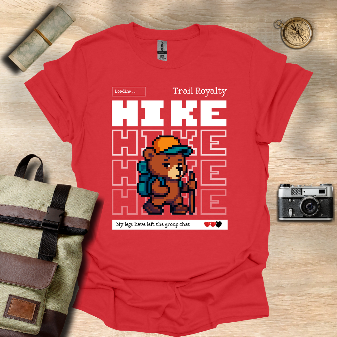 Pixel Bear – Trail Royalty in Progress t - shirt