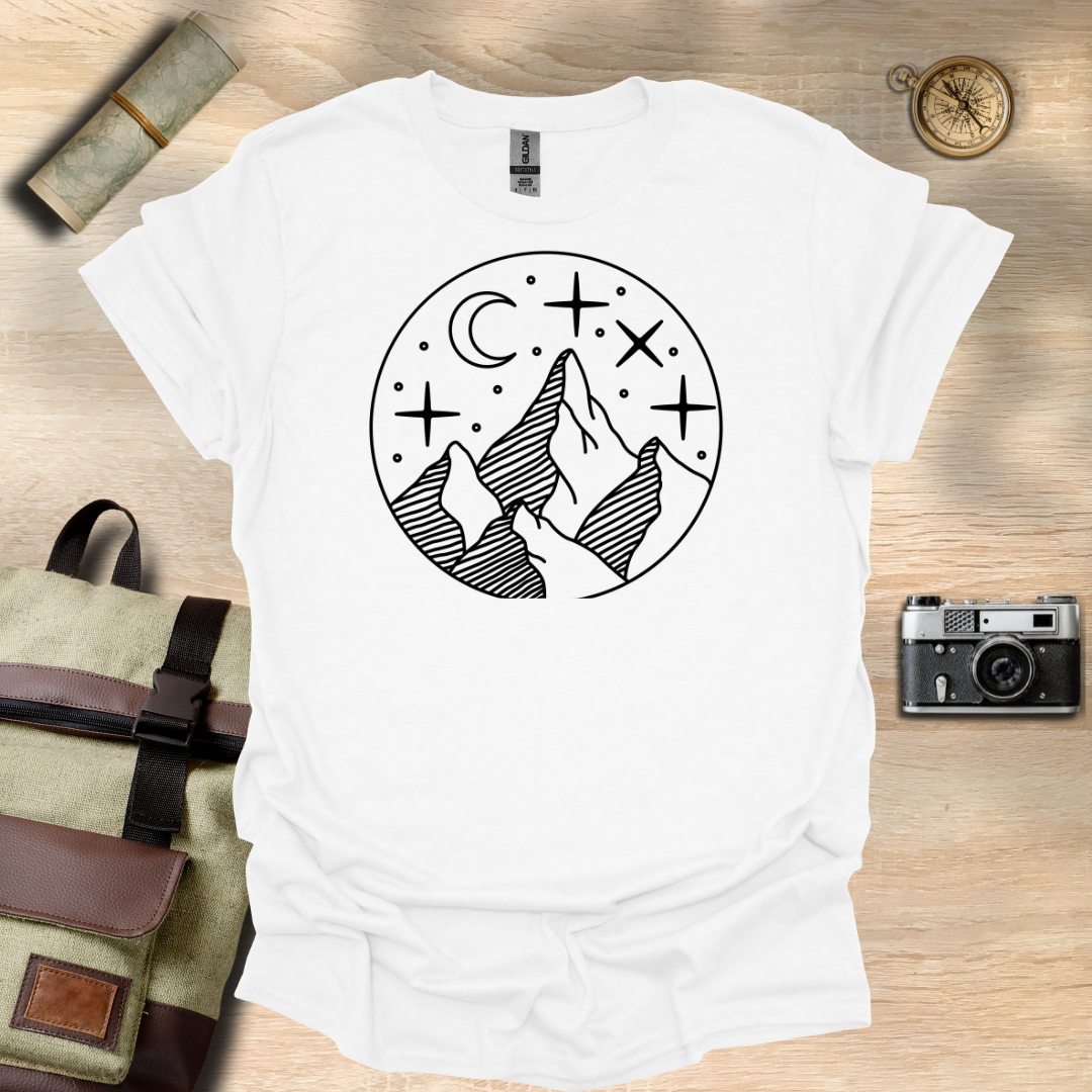 Moonlit Peaks t - shirt