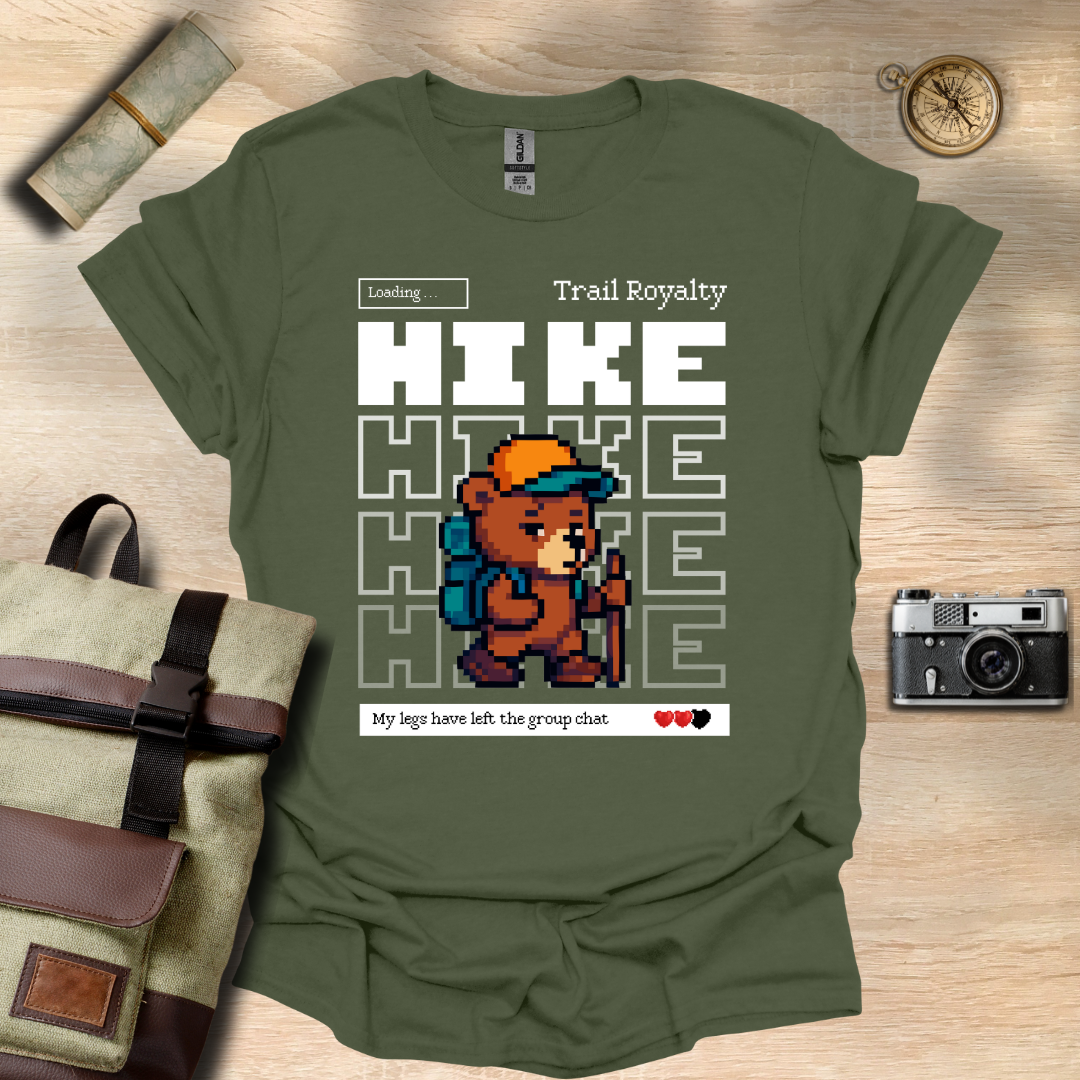 Pixel Bear – Trail Royalty in Progress t - shirt