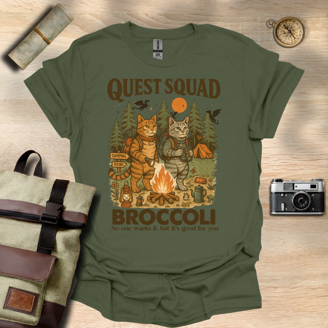 Quest Squad- Broccoli t - shirt