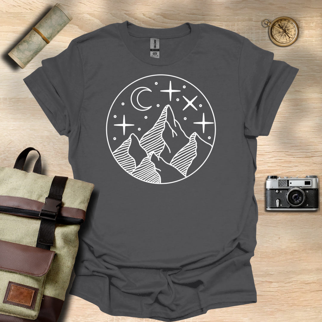 Moonlit Peaks t - shirt