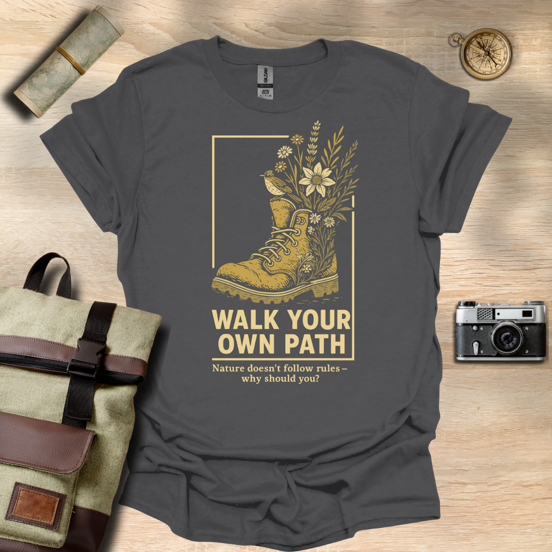Walk Your Own Path – Wildflower Boot t - shirt