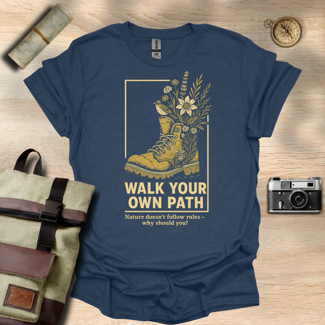 Walk Your Own Path – Wildflower Boot t - shirt
