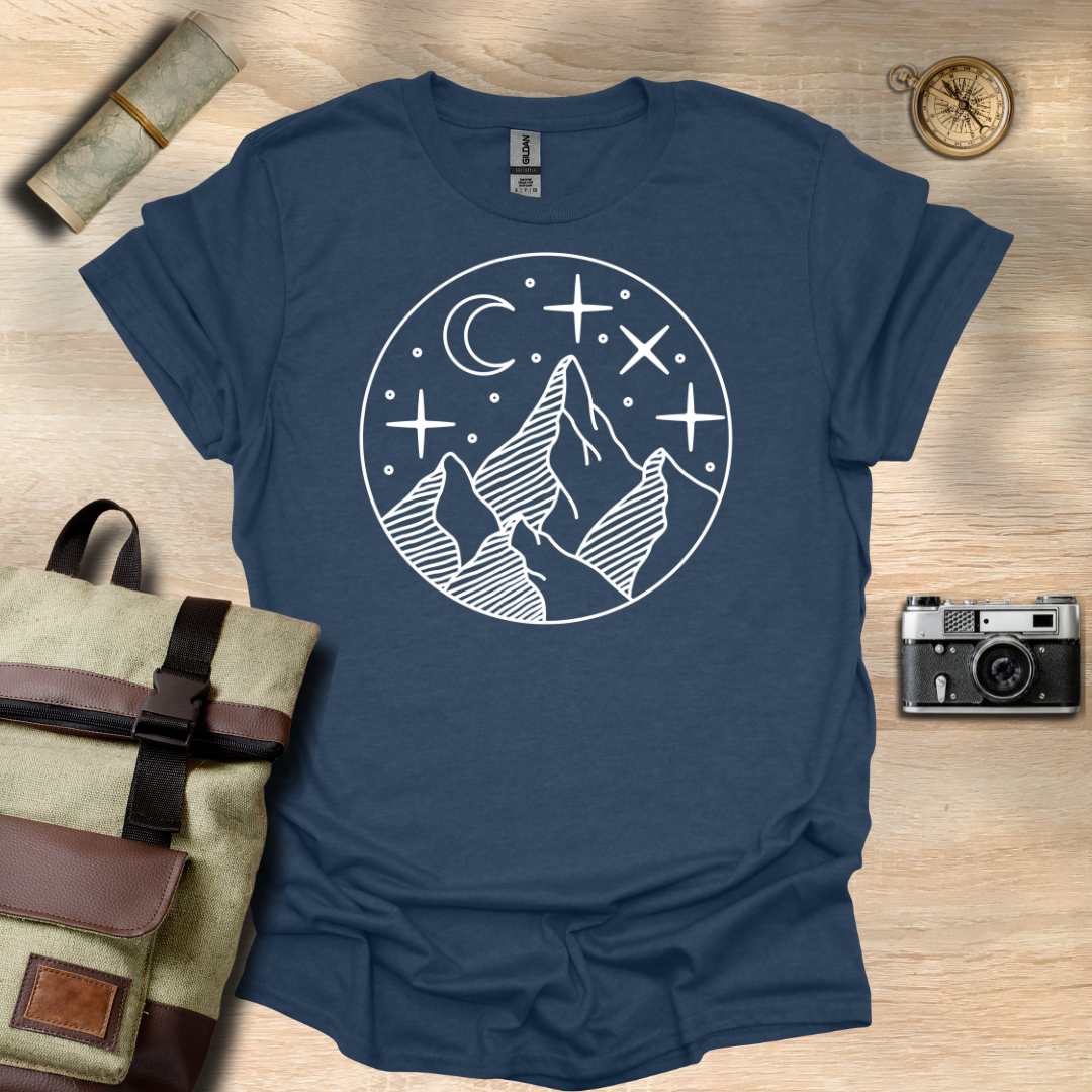 Moonlit Peaks t - shirt