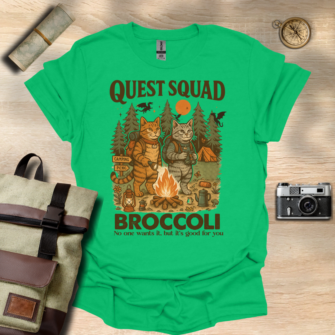 Quest Squad- Broccoli t - shirt