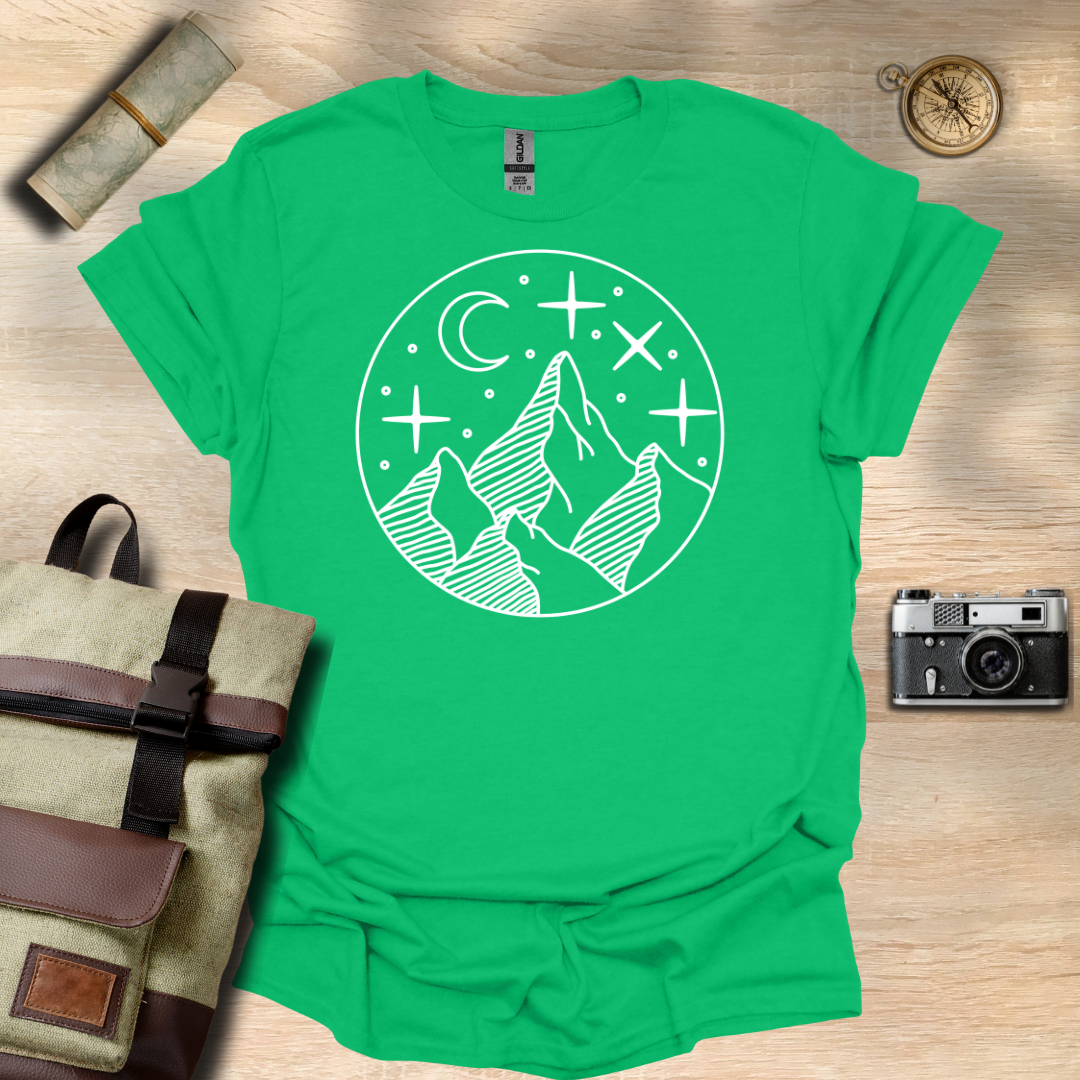 Moonlit Peaks t - shirt