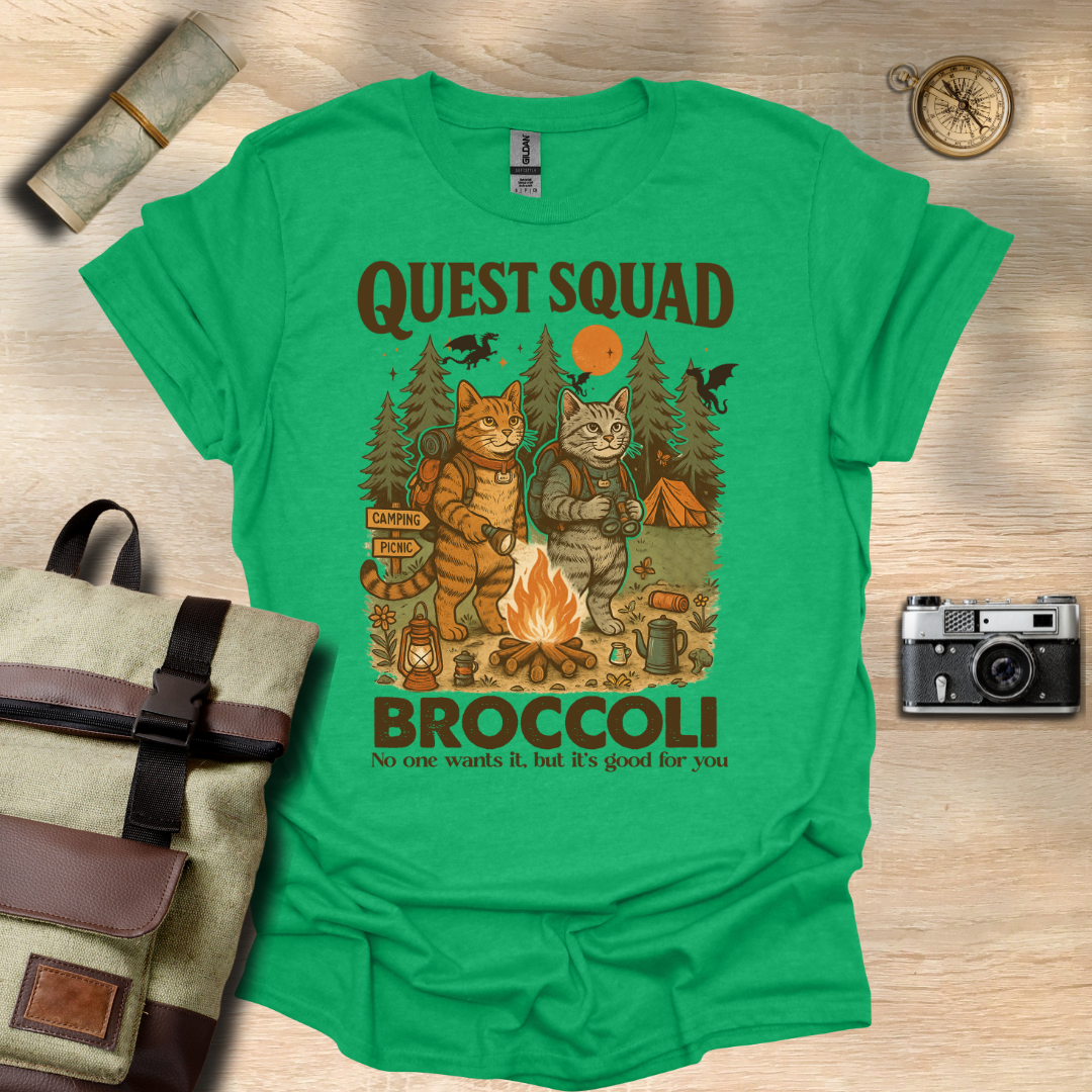 Quest Squad- Broccoli t - shirt