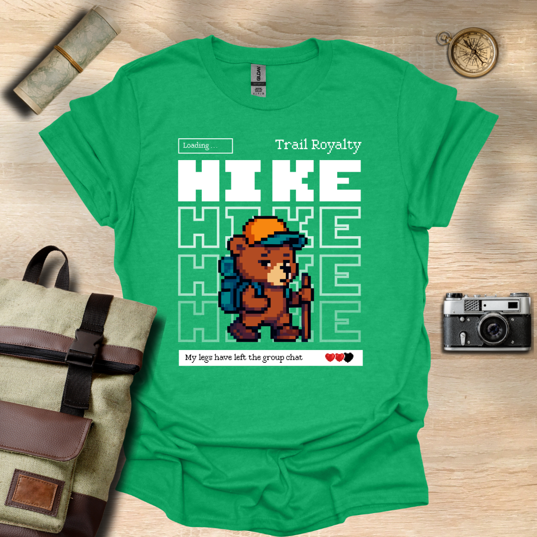 Pixel Bear – Trail Royalty in Progress t - shirt
