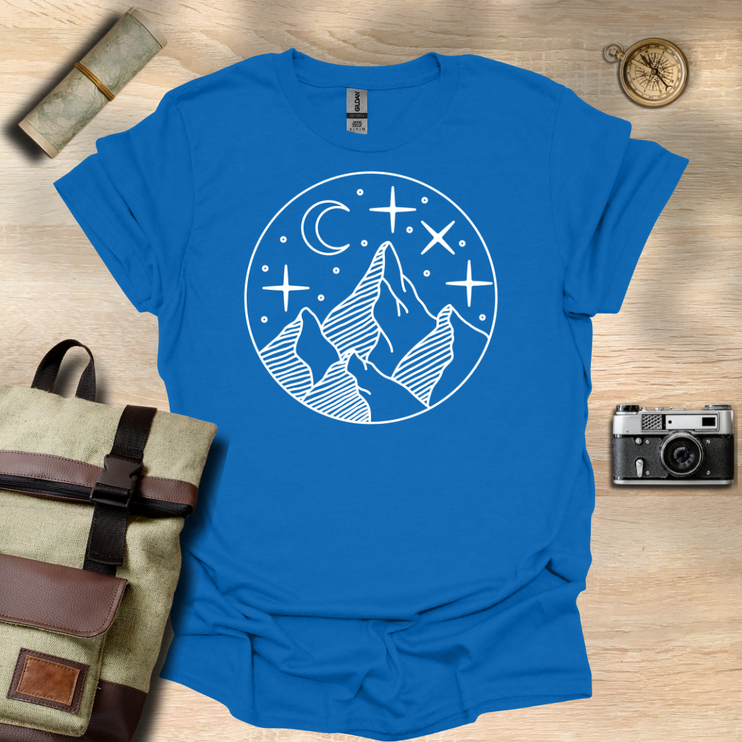 Moonlit Peaks t - shirt